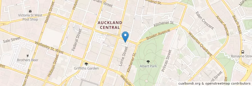 Mapa de ubicacion de Yoshizawa en Новая Зеландия, Auckland, Waitematā.