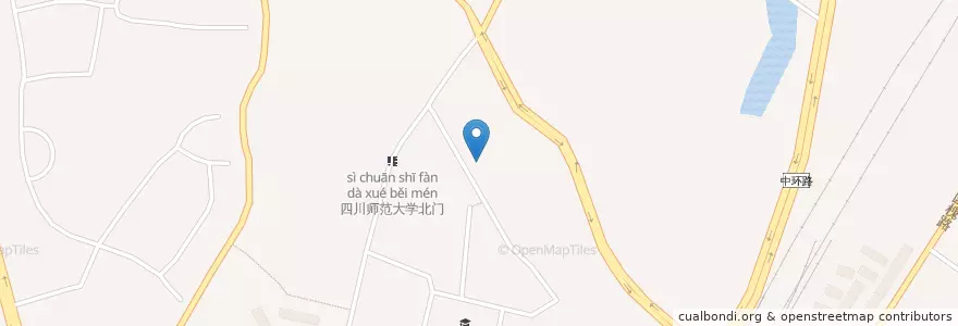 Mapa de ubicacion de 四川师大继续教育学院 en Çin, Siçuan, 成都市, 锦江区 (Jinjiang).