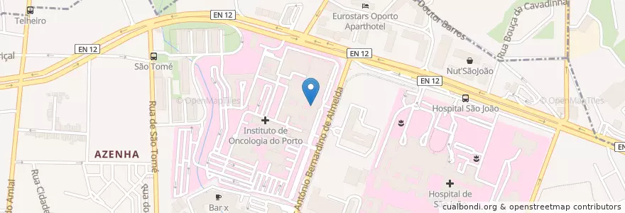 Mapa de ubicacion de Santander Totta en Portugal, Norte, Área Metropolitana Do Porto, Porto, Matosinhos.