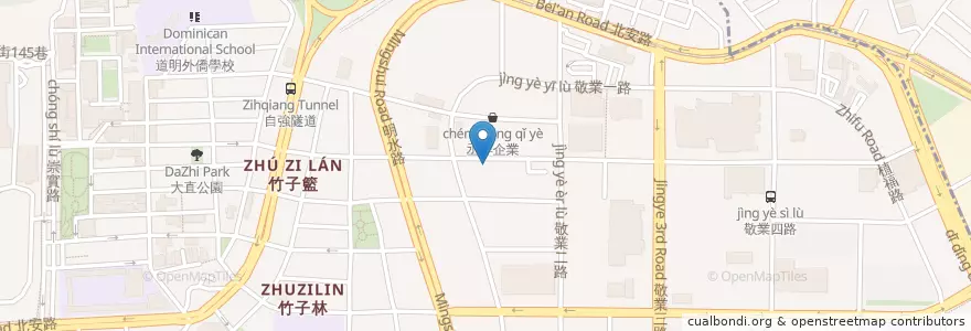 Mapa de ubicacion de 教父牛排 en 台湾, 新北市, 台北市, 中山区.