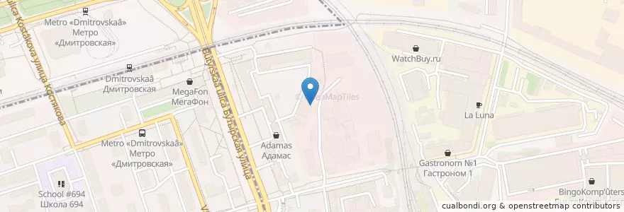 Mapa de ubicacion de Moscow Flower School en روسيا, Центральный Федеральный Округ, Москва, Северный Административный Округ, Бутырский Район.