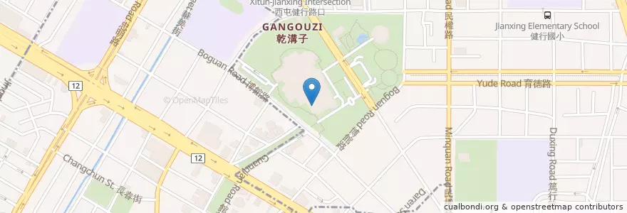 Mapa de ubicacion de 麥當勞 en Taïwan, Taichung, 西區.