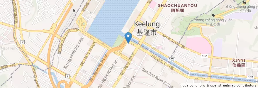 Mapa de ubicacion de すき家 en Taiwan, Taiwan, 基隆市, 仁愛區.
