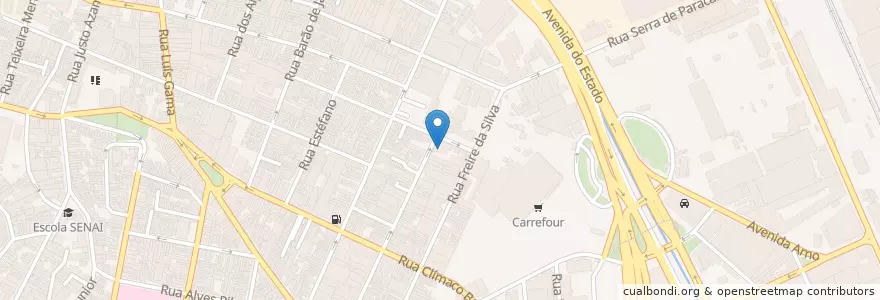 Mapa de ubicacion de Corpo de Bombeiros - Primeiro Grupamento Cambuci en Brasile, Regione Sudest, San Paolo, Região Geográfica Intermediária De São Paulo, Região Metropolitana De São Paulo, Região Imediata De São Paulo, San Paolo.