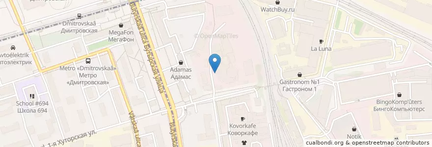 Mapa de ubicacion de Scratch DJ school en Rusia, Distrito Federal Central, Москва, Северный Административный Округ, Бутырский Район.