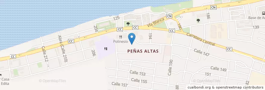 Mapa de ubicacion de ESBU:ANTONIO BERDAYES en Küba, Matanzas, Matanzas, Ciudad De Matanzas.
