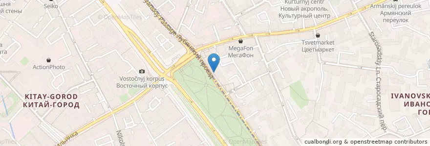 Mapa de ubicacion de Casa Leone en 俄罗斯/俄羅斯, Центральный Федеральный Округ, Москва, Центральный Административный Округ.