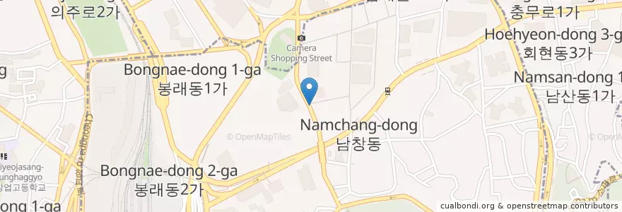 Mapa de ubicacion de 미우환전 en 대한민국, 서울, 중구.