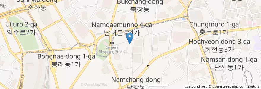 Mapa de ubicacion de 희락 (갈치조림,고등어조림) en Corea Del Sud, Seul, 중구.