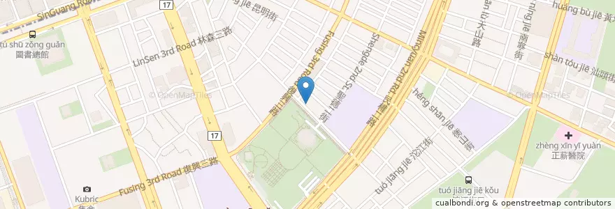 Mapa de ubicacion de 奕哿食育廚房 en Taïwan, Kaohsiung, 前鎮區.