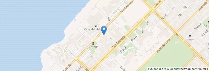 Mapa de ubicacion de Consulado de Mónaco en 古巴, La Habana, Playa.