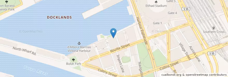 Mapa de ubicacion de Squires Loft en Avustralya, Victoria, City Of Melbourne.