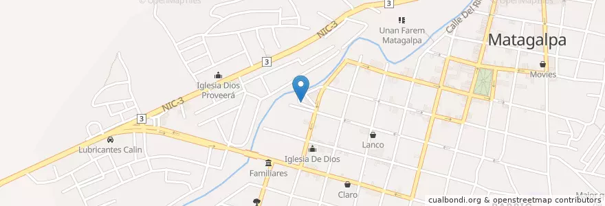 Mapa de ubicacion de Cotran sur bus terminal en 니카라과, Matagalpa, Matagalpa (Municipio).