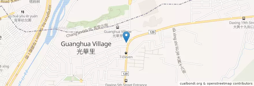 Mapa de ubicacion de 家鄉自助餐 en 타이완, 타이중 시, 타이핑구.