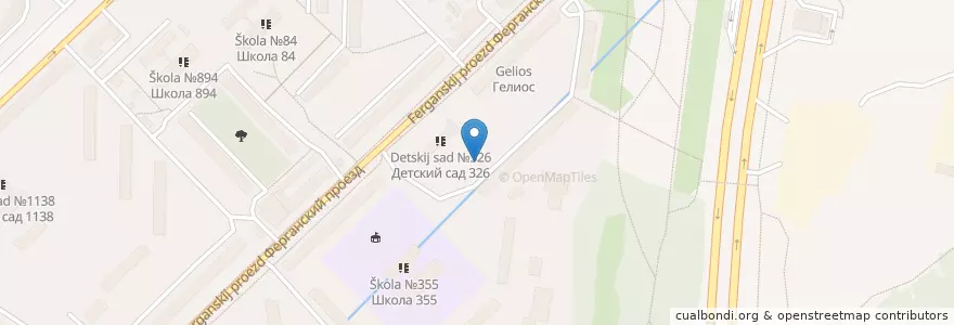 Mapa de ubicacion de район Выхино-Жулебино en Rússia, Distrito Federal Central, Москва, Юго-Восточный Административный Округ, Район Выхино-Жулебино.