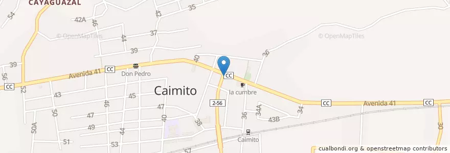 Mapa de ubicacion de Rápido en کوبا, Artemisa, Caimito.