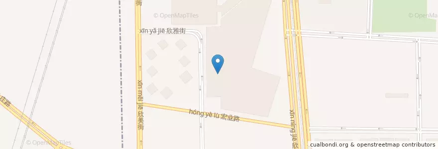 Mapa de ubicacion de 阳阳中国饭 en 중국, 베이징시, 허베이성, 다싱구.