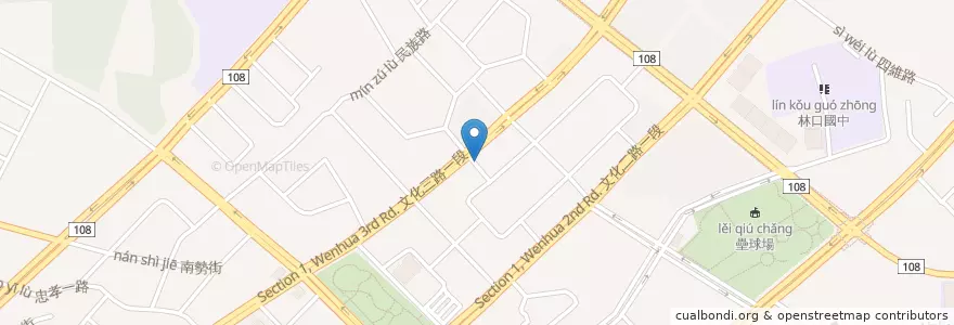 Mapa de ubicacion de 廣停二停車場 en Taiwan, 新北市, 林口區.