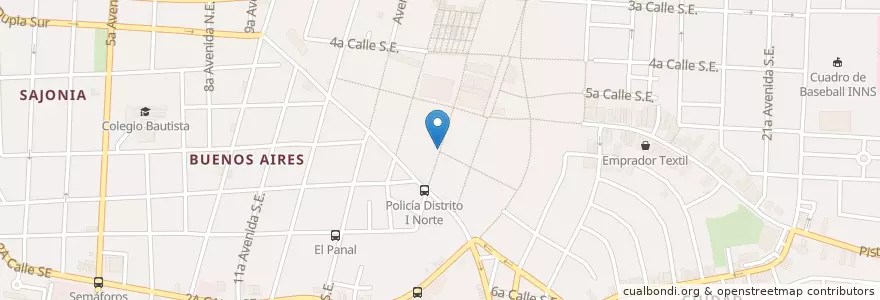 Mapa de ubicacion de Pollo Solidario en Nicaragua, Departamento De Managua, Managua (Municipio).
