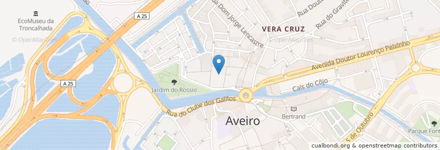 Mapa de ubicacion de Musgo en Portogallo, Aveiro, Centro, Baixo Vouga, Aveiro, Glória E Vera Cruz.