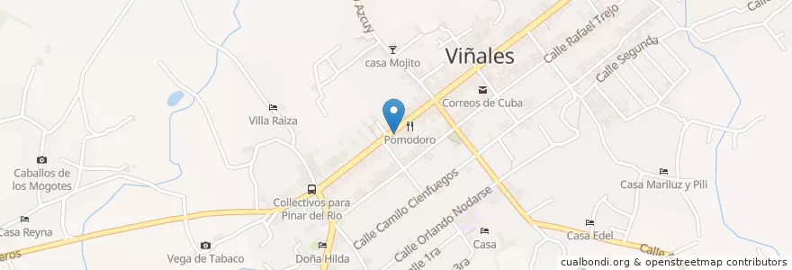 Mapa de ubicacion de Sabor Cubano en Küba, Pinar Del Río, Viñales.