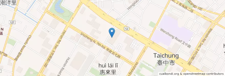 Mapa de ubicacion de MAiSEN邁泉豬排 en Taiwan, 臺中市, 西屯區.