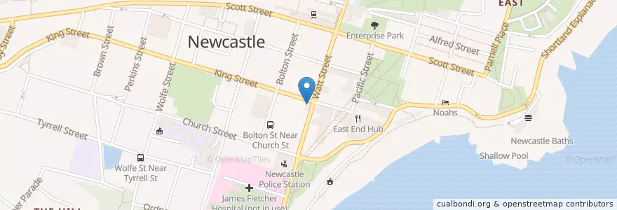 Mapa de ubicacion de Bocados en استرالیا, New South Wales, Newcastle-Maitland.