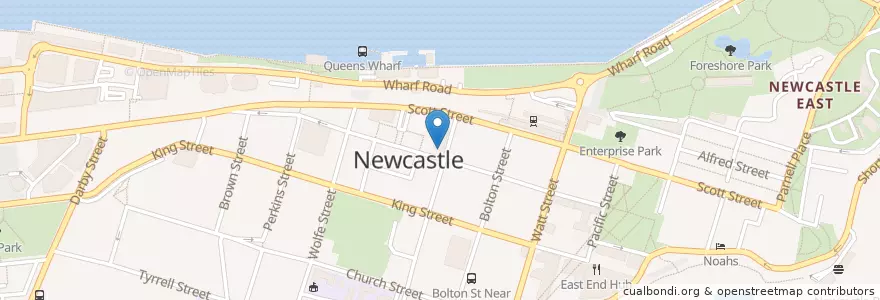 Mapa de ubicacion de Discount Chemist Warehouse en Avustralya, New South Wales, Newcastle-Maitland.