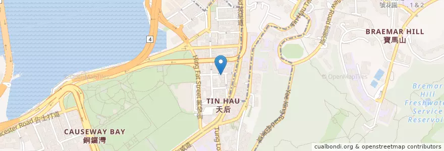 Mapa de ubicacion de Drunkerland en 중국, 광둥성, 홍콩, 홍콩섬, 신제, 灣仔區 Wan Chai District.