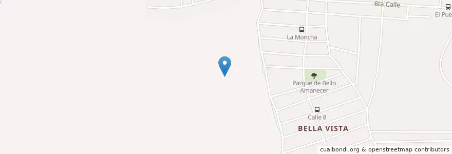 Mapa de ubicacion de Farmacia El Farolito en Nikaragua, Departamento De Managua, Ciudad Sandino (Municipio).