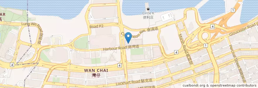 Mapa de ubicacion de Consulate General of the Czech Republic en الصين, غوانغدونغ, هونغ كونغ, جزيرة هونغ كونغ, الأقاليم الجديدة, 灣仔區 Wan Chai District.
