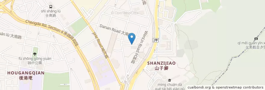 Mapa de ubicacion de 平價牛排 en 臺灣, 新北市, 臺北市, 士林區.