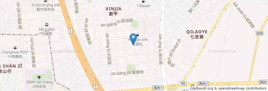 Mapa de ubicacion de 莫比巫師 en تايوان, كاوهسيونغ, 鳳山區.