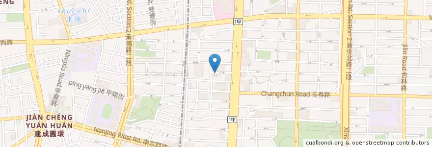 Mapa de ubicacion de 玫瑰古蹟-蔡瑞月舞蹈社 en Taiwan, Nuova Taipei, Taipei.