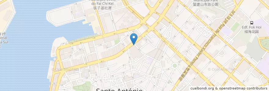 Mapa de ubicacion de Banco Luso Internacional en China, Cantão, Macau, 珠海市, Macau, 香洲区, Nossa Senhora De Fátima, Santo António.