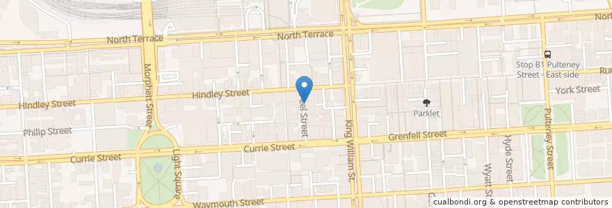 Mapa de ubicacion de 2nd & 6th en Australië, Zuid-Australië, Adelaide, Adelaide City Council.