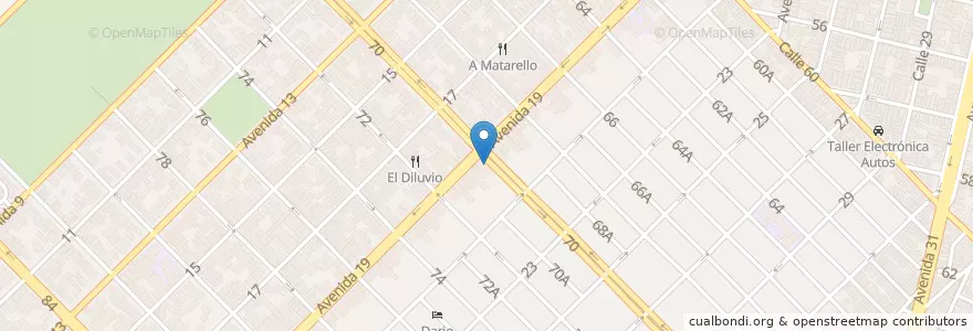 Mapa de ubicacion de Casa DJ Samu en Cuba, L'Avana, Playa.