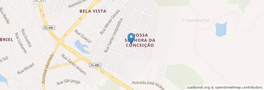 Mapa de ubicacion de Comunidade Nossa Senhora da Conceição en Brasil, Região Sudeste, Espírito Santo, Microrregião Guarapari, Região Geográfica Intermediária De Vitória, Guarapari, Região Metropolitana Da Grande Vitória.