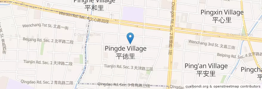 Mapa de ubicacion de 蓮喜心 en تايوان, تاي شانغ, 北屯區.