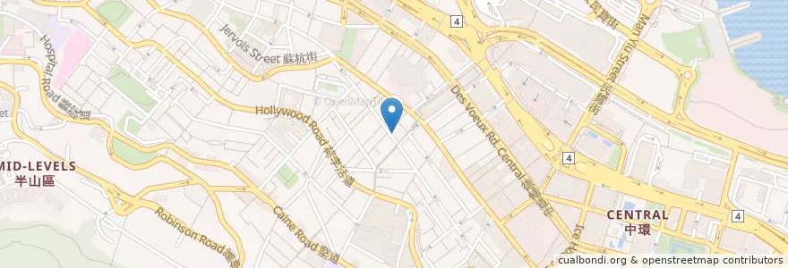Mapa de ubicacion de 筷子記 Chopsticks Kee en Китай, Гуандун, Гонконг, Гонконг, Новые Территории, 中西區 Central And Western District.