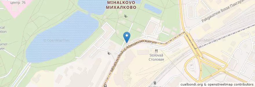 Mapa de ubicacion de Луна en Rusland, Centraal Federaal District, Moskou, Северный Административный Округ, Головинский Район.