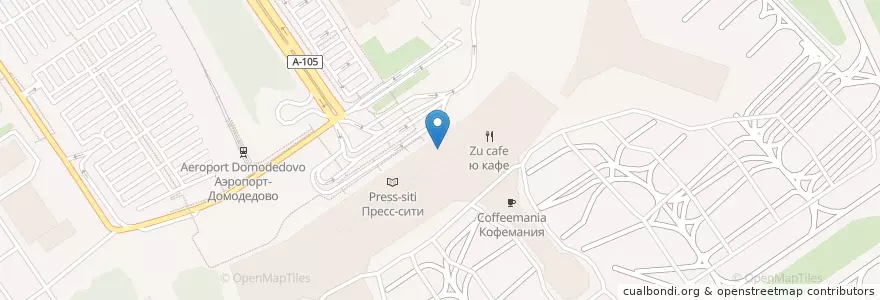 Mapa de ubicacion de Coffeeshop company en Russland, Föderationskreis Zentralrussland, Oblast Moskau, Городской Округ Домодедово.