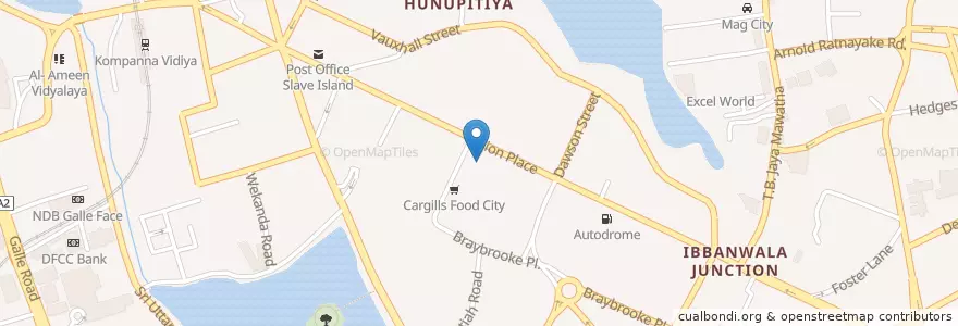 Mapa de ubicacion de Flow en ශ්‍රී ලංකාව இலங்கை, බස්නාහිර පළාත, කොළඹ දිස්ත්‍රික්කය, Colombo.