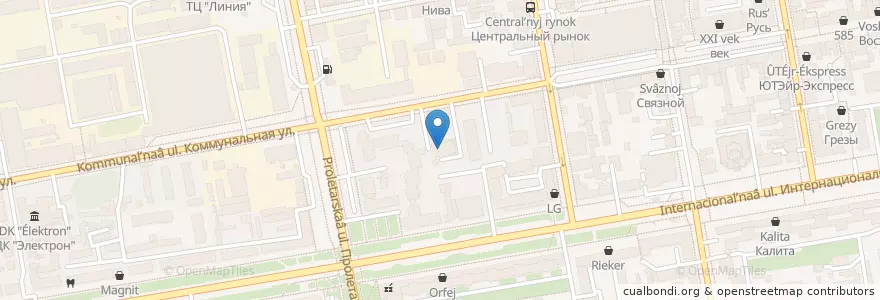 Mapa de ubicacion de Люкс en Rusia, Distrito Federal Central, Óblast De Tambov, Тамбовский Район, Городской Округ Тамбов.