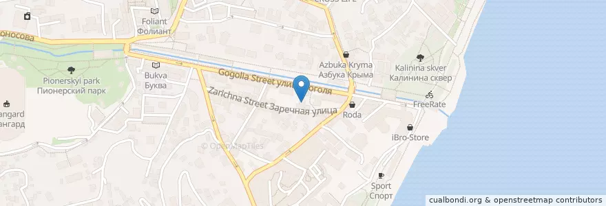 Mapa de ubicacion de Библиотека ГПА en Russland, Föderationskreis Südrussland, Autonome Republik Krim, Republik Krim, Jaltaer Stadtrat, Stadtkreis Jalta.