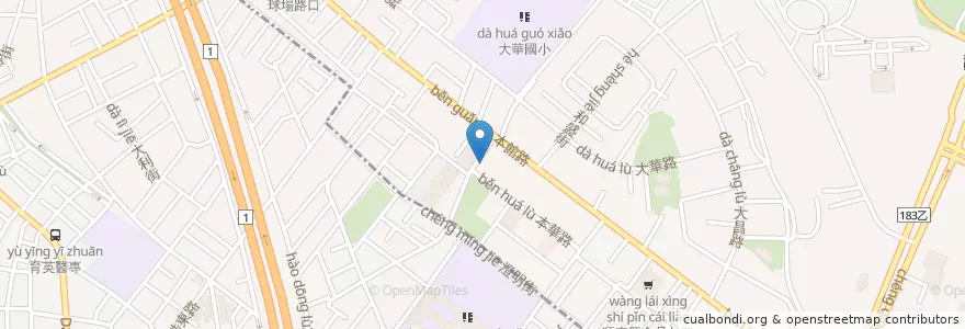 Mapa de ubicacion de 霖芝園牛肉麵館 en تایوان, کائوهسیونگ.