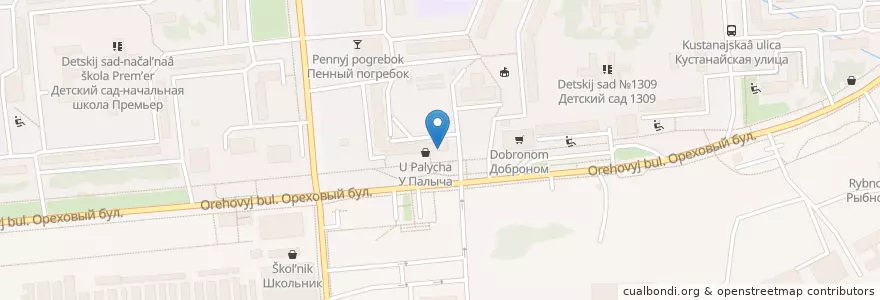 Mapa de ubicacion de Суши сет en Rússia, Distrito Federal Central, Москва, Южный Административный Округ, Район Зябликово.