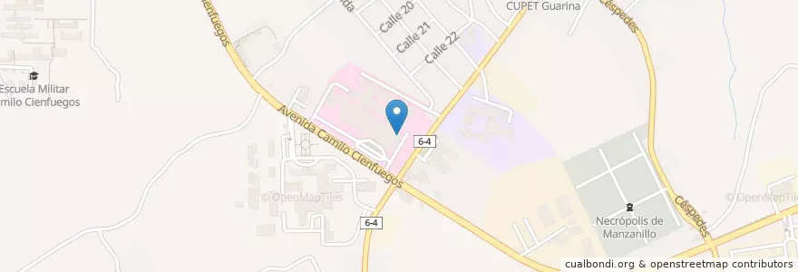 Mapa de ubicacion de Farmacia en کوبا, Granma, Manzanillo, Ciudad De Manzanillo.