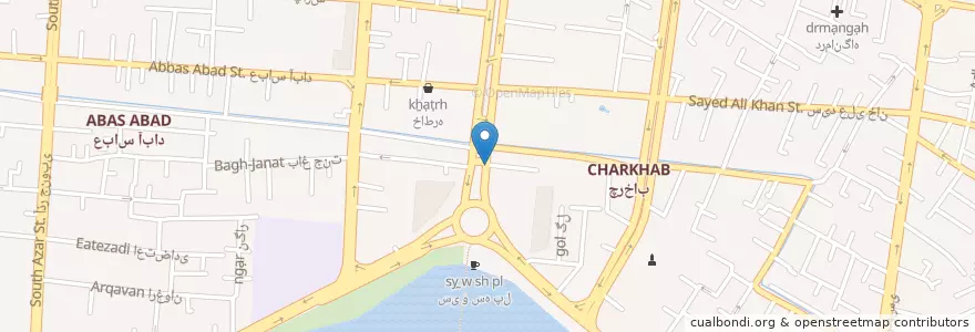 Mapa de ubicacion de بانک مهر اقتصاد en イラン, エスファハーン, شهرستان اصفهان, بخش مرکزی شهرستان اصفهان, اصفهان.