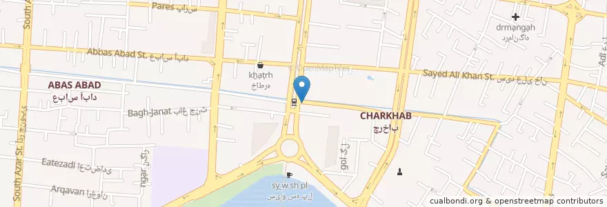 Mapa de ubicacion de فست فود en イラン, エスファハーン, شهرستان اصفهان, بخش مرکزی شهرستان اصفهان, اصفهان.